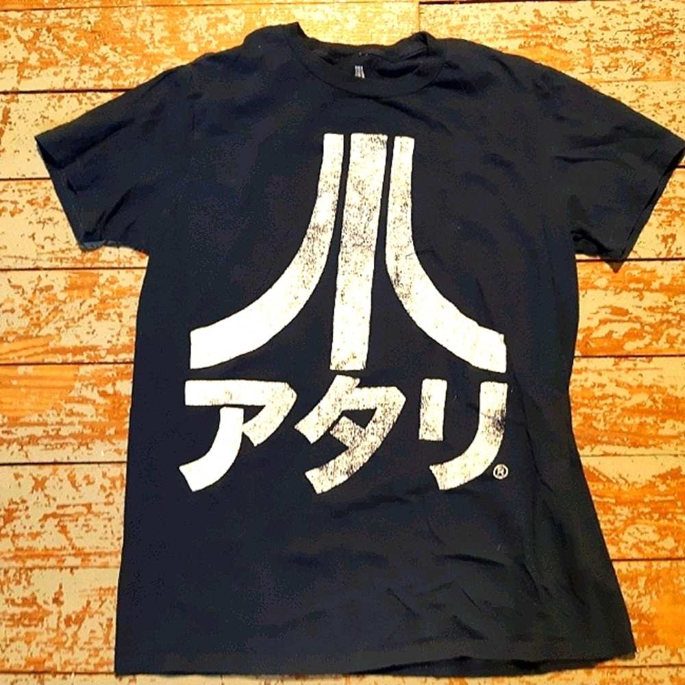 Navy Retro Atari T-Shirt